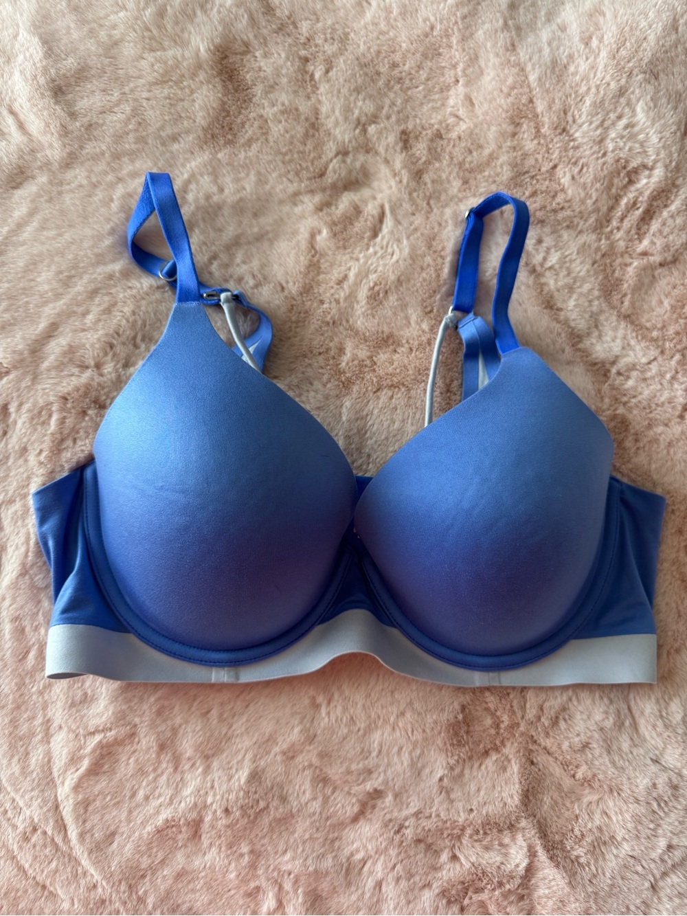 aerie Sunnie Full Coverage Lightly Lined Strappy Bra Blue Size 36D